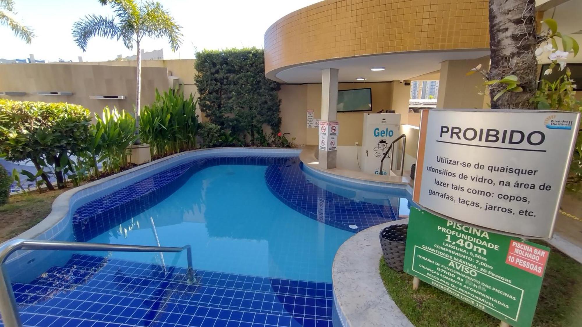 Prive Das Thermas II Caldas Novas - Achei Ferias - Com Roupa De Cama Exterior photo